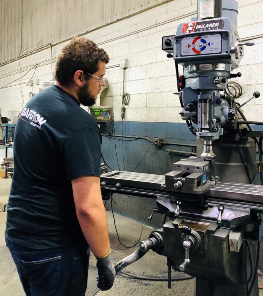 Patrick works at a CNC mill