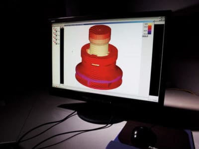 Screen capture of a solidification model