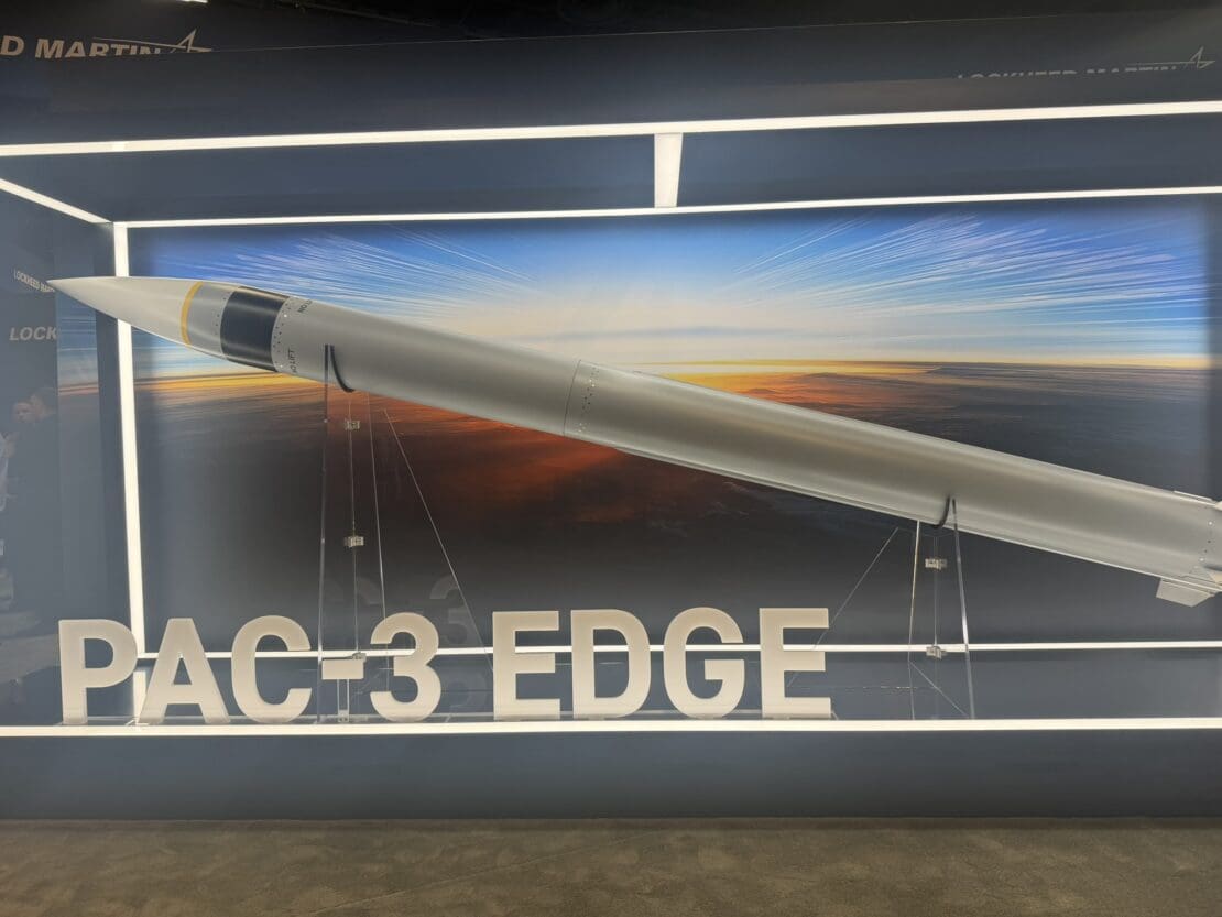 The Lockheed Martin PAC-e Edge Interceptor on display at AUSA 2026